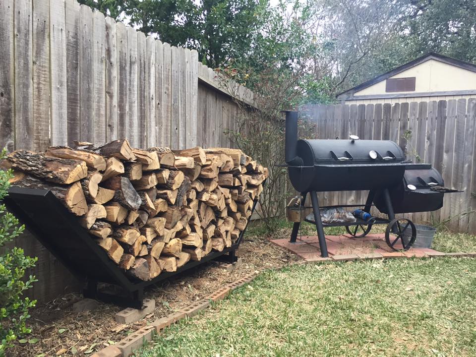 Welded Firewood Rack Off 50, Outdoor Firewood Holder