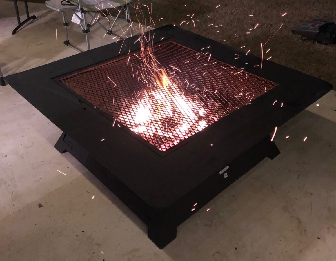 Monarch 48” 3/16th Fire Pit Steel Fire Pits Texas Custom Firewood Rack