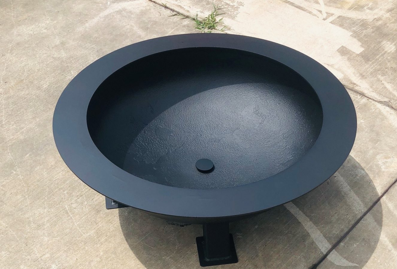 Sherman 36" Round Fire Pit Steel Fire Pits Texas Custom Fire Pits