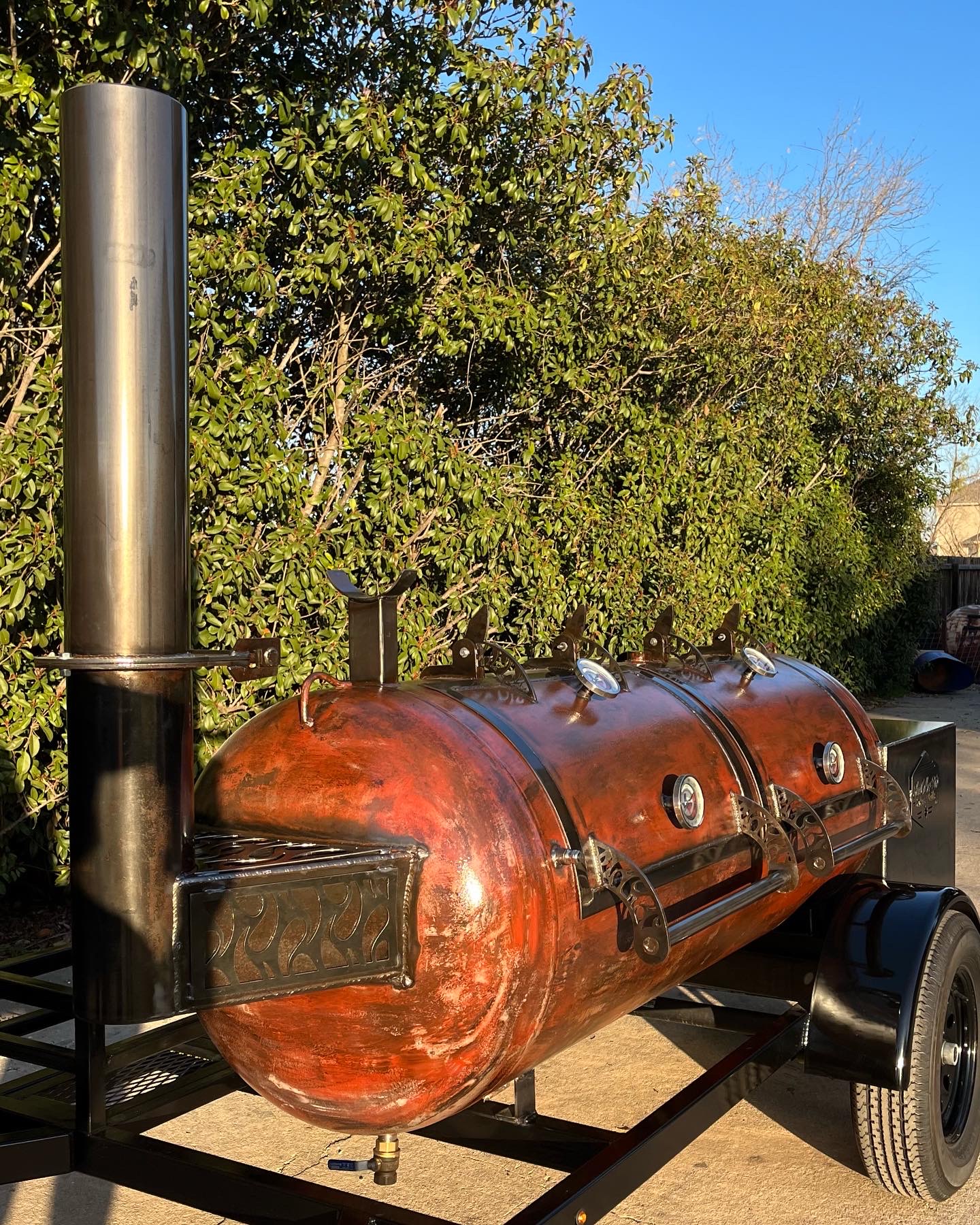 250 Gallon Smoker, Texas BBQ Smokers