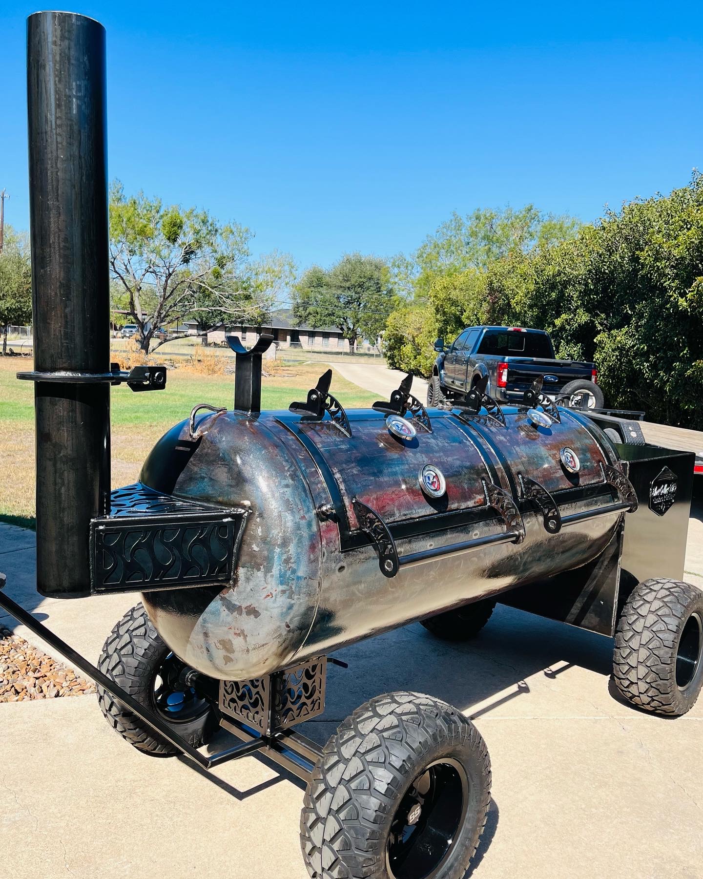 250 Gallon Smoker, Texas BBQ Smokers