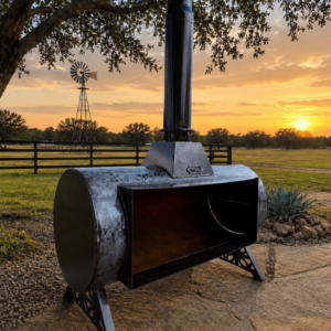 Blue Collar Camino Outdoor Fireplace